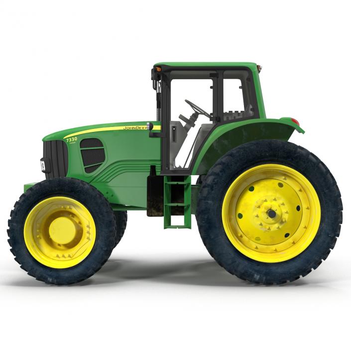 3D Tractor John Deere 7330 model