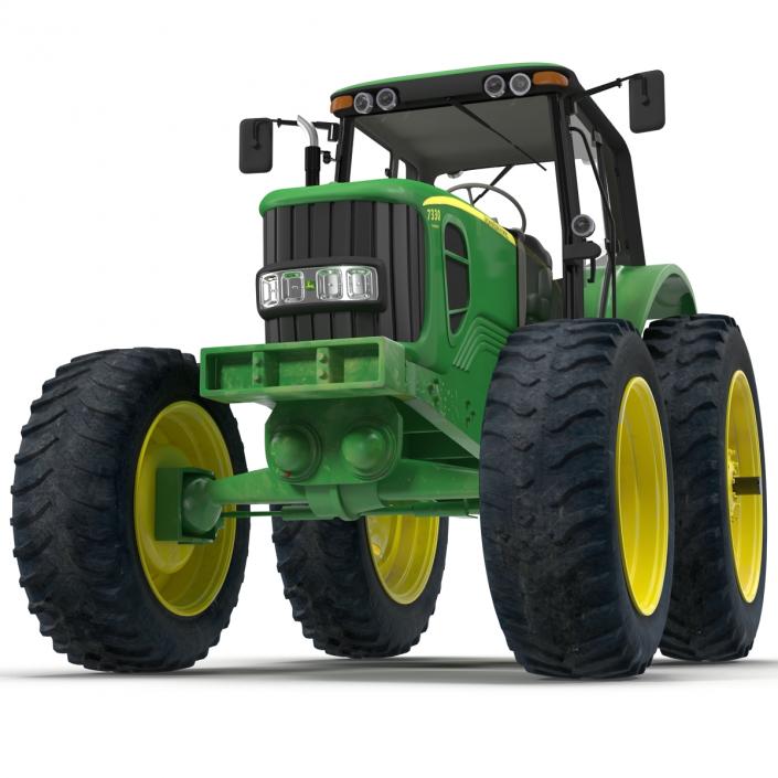 3D Tractor John Deere 7330 model