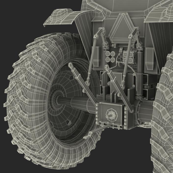 3D Tractor John Deere 7330 model