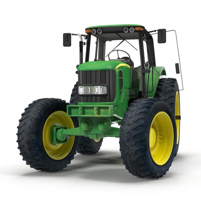 3D model Tractor John Deere 7330 Rigged