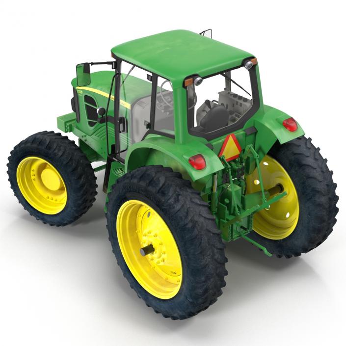 3D model Tractor John Deere 7330 Rigged