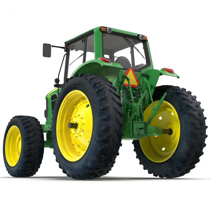 3D model Tractor John Deere 7330 Rigged