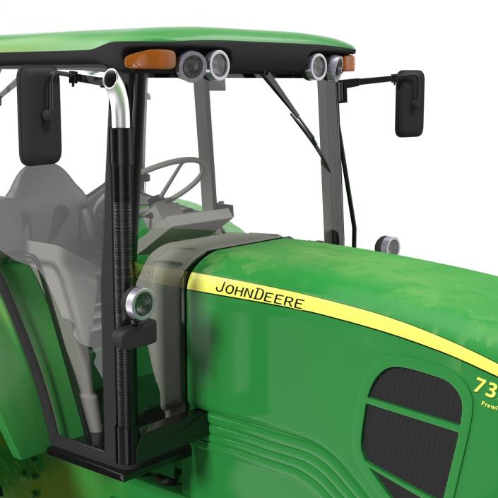 3D model Tractor John Deere 7330 Rigged