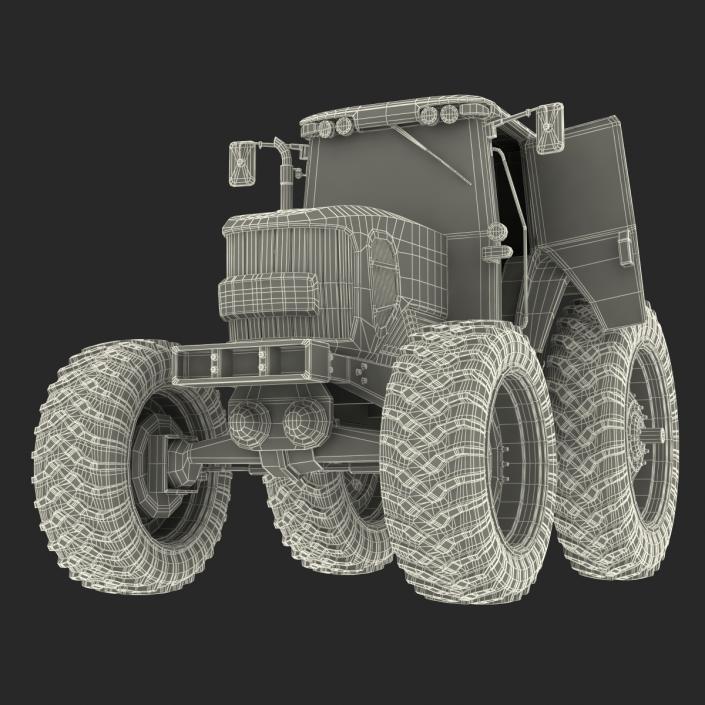 3D model Tractor John Deere 7330 Rigged