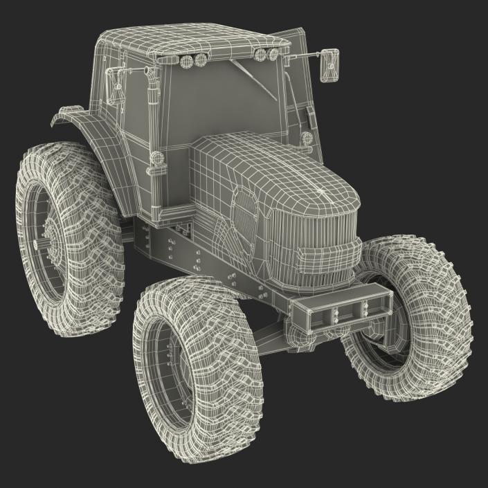 3D model Tractor John Deere 7330 Rigged