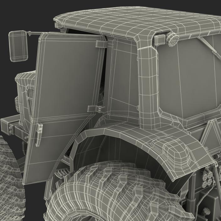 3D model Tractor John Deere 7330 Rigged