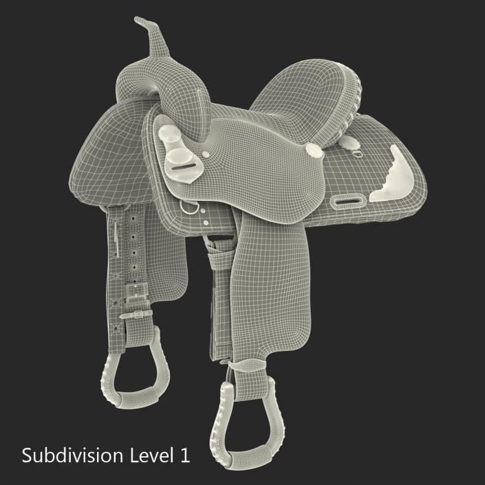 3D model Barrel Saddle 5