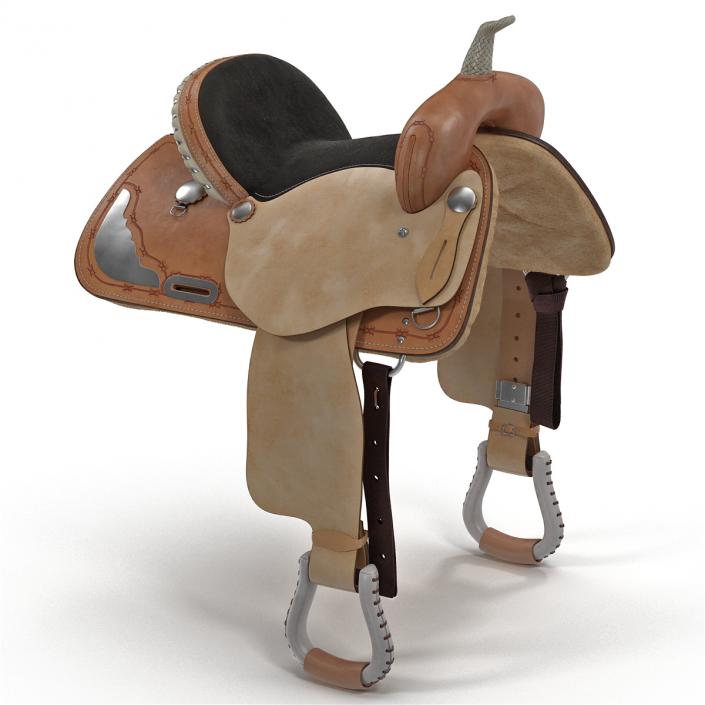 3D model Barrel Saddle 5