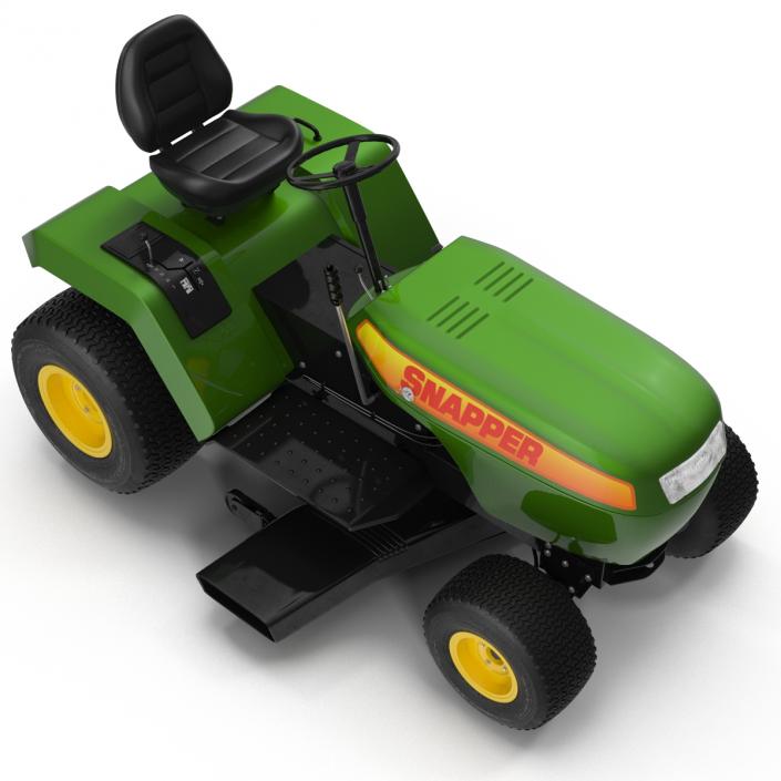 Lawn Tractor Snapper Rigged 3D