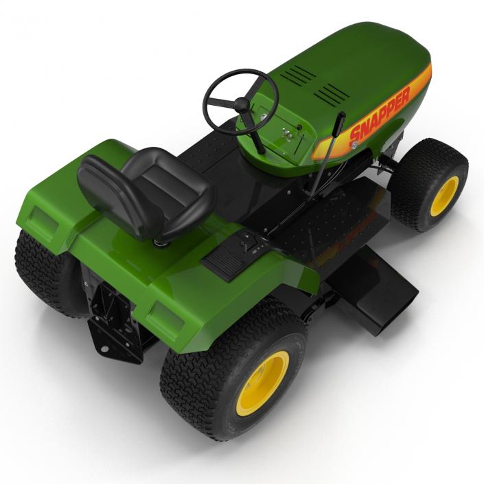 Lawn Tractor Snapper Rigged 3D