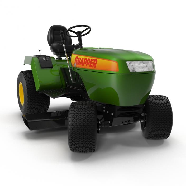 Lawn Tractor Snapper Rigged 3D