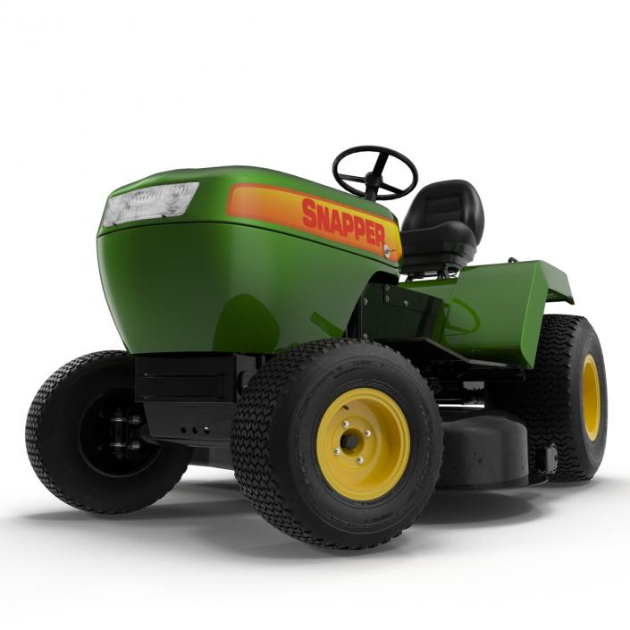 Lawn Tractor Snapper Rigged 3D