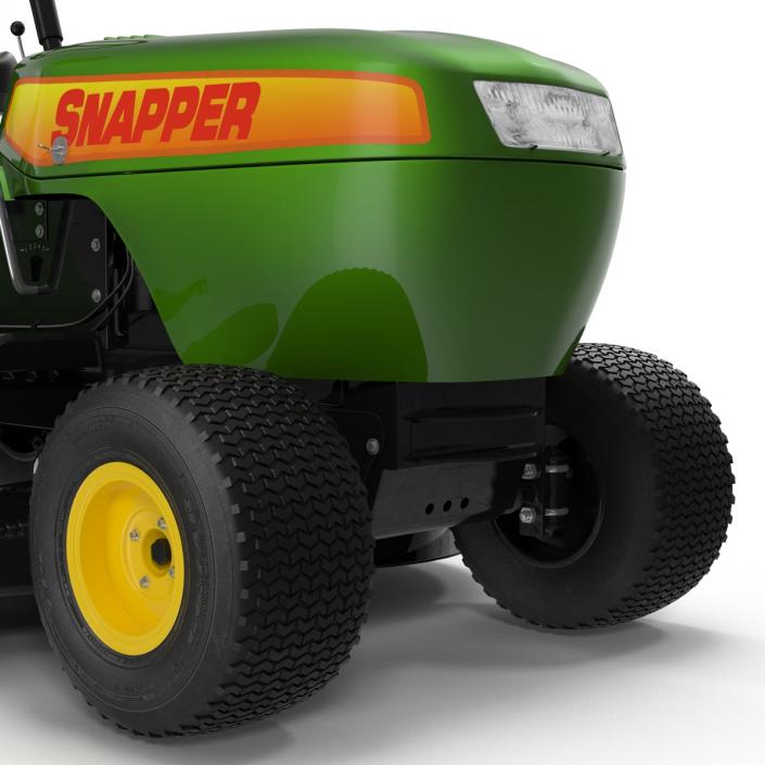 Lawn Tractor Snapper Rigged 3D