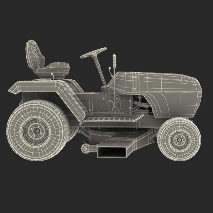 Lawn Tractor Snapper Rigged 3D