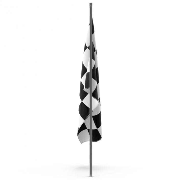 3D Racing Flag 2 model