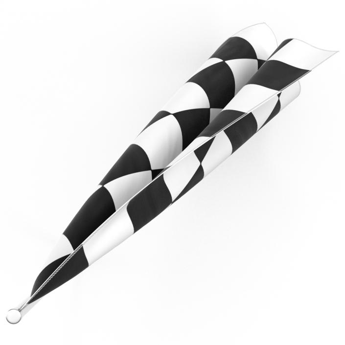 3D Racing Flag 2 model