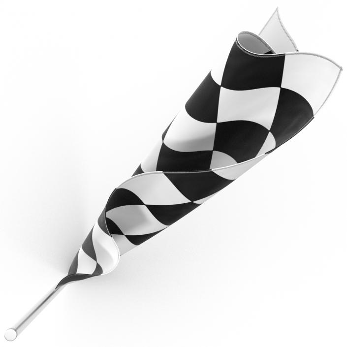 3D Racing Flag 2 model