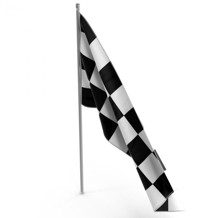 3D Racing Flag 2 model