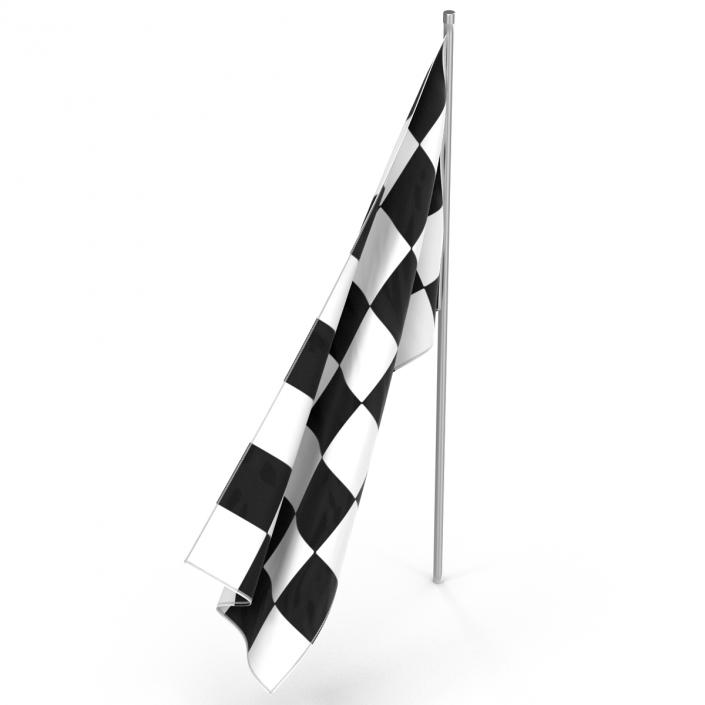 3D Racing Flag 2 model