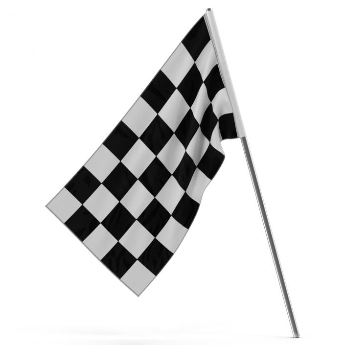 3D Racing Flag 3 model