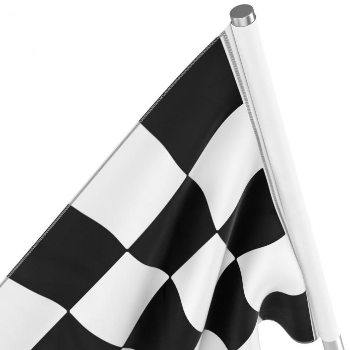 3D Racing Flag 3 model