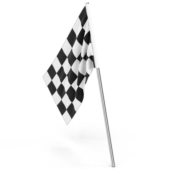 3D Racing Flag 3 model