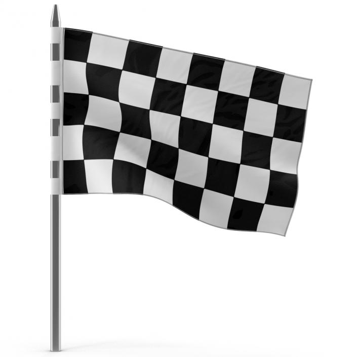 3D Racing Flag 5 model