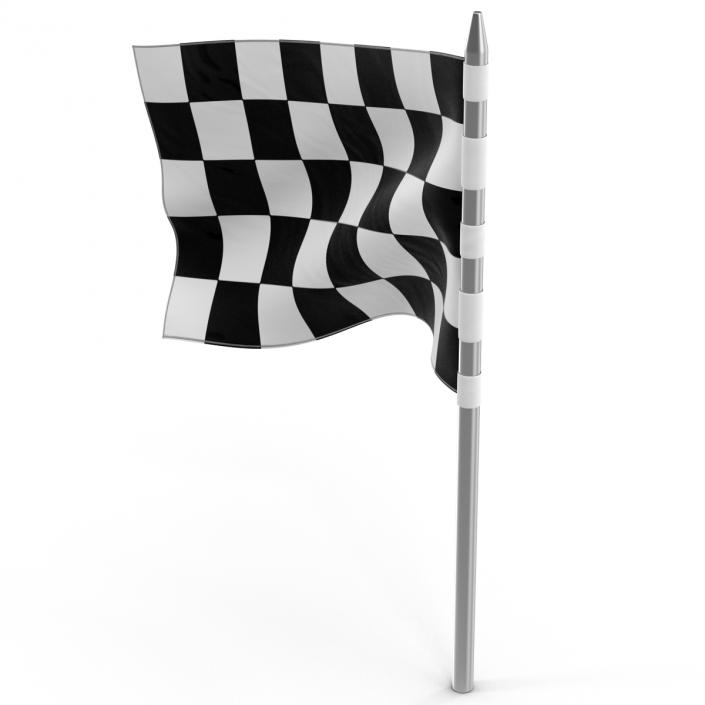 3D Racing Flag 5 model