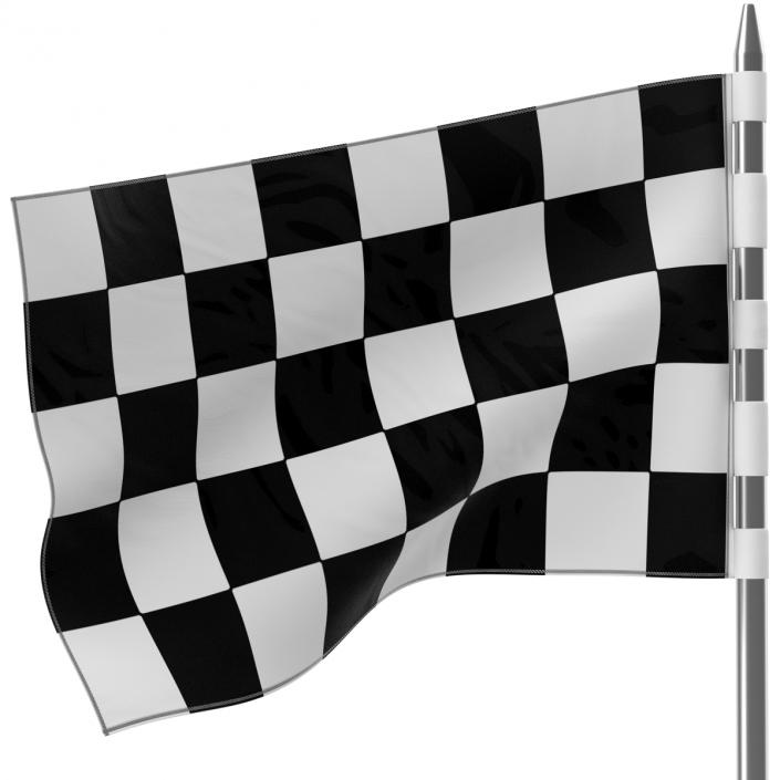 3D Racing Flag 5 model