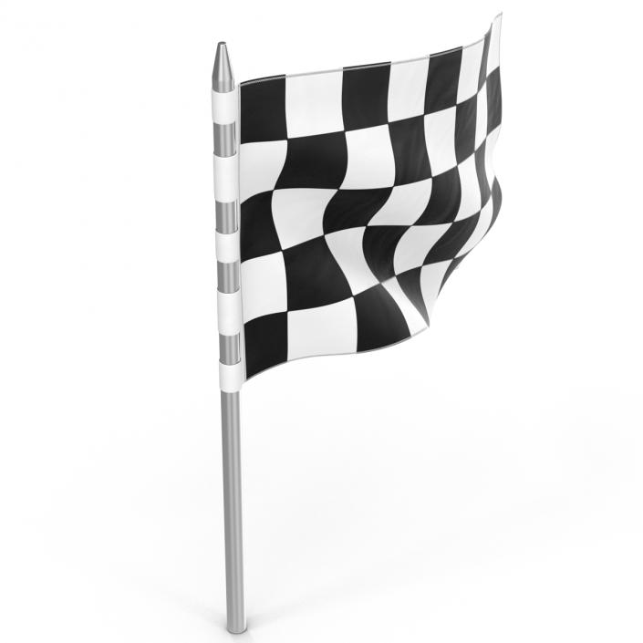 3D Racing Flag 5 model