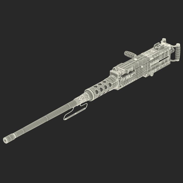 Machine Gun Browning M2 50 Caliber 3D model