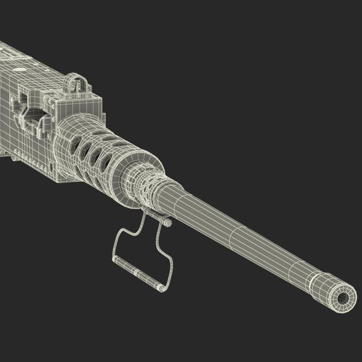 Machine Gun Browning M2 50 Caliber 3D model