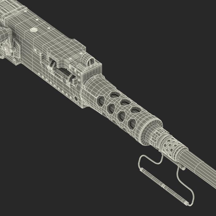 Machine Gun Browning M2 50 Caliber 3D model