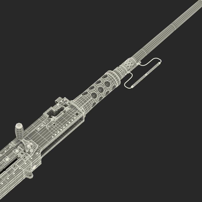 Machine Gun Browning M2 50 Caliber 3D model