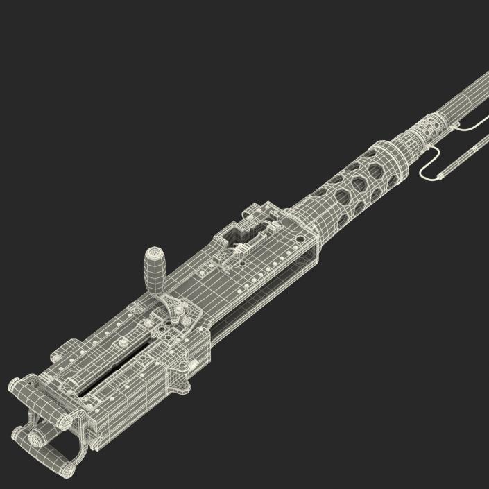 Machine Gun Browning M2 50 Caliber 3D model