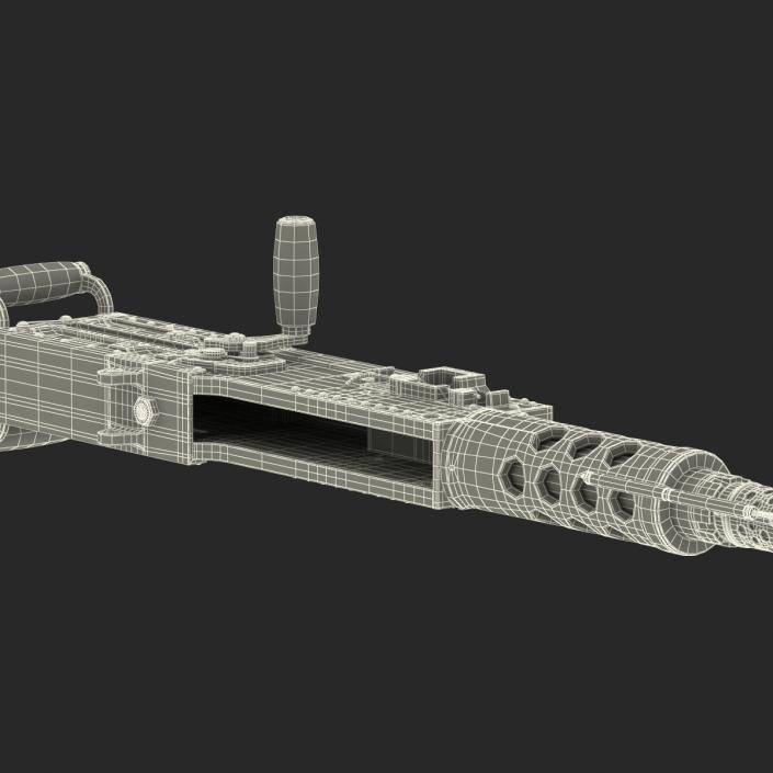 Machine Gun Browning M2 50 Caliber 3D model