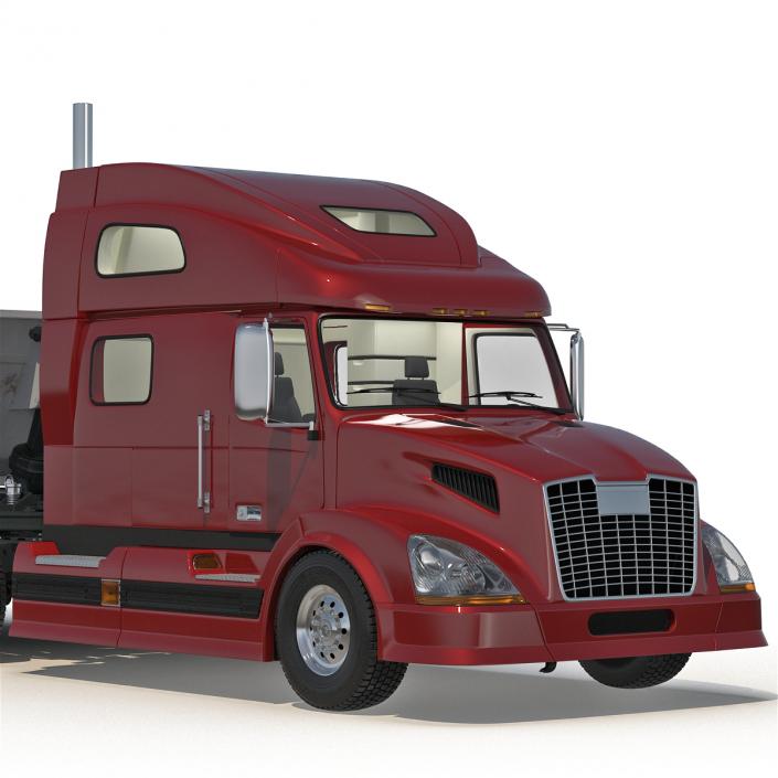 3D model Semi Dump Trailer Truck 2