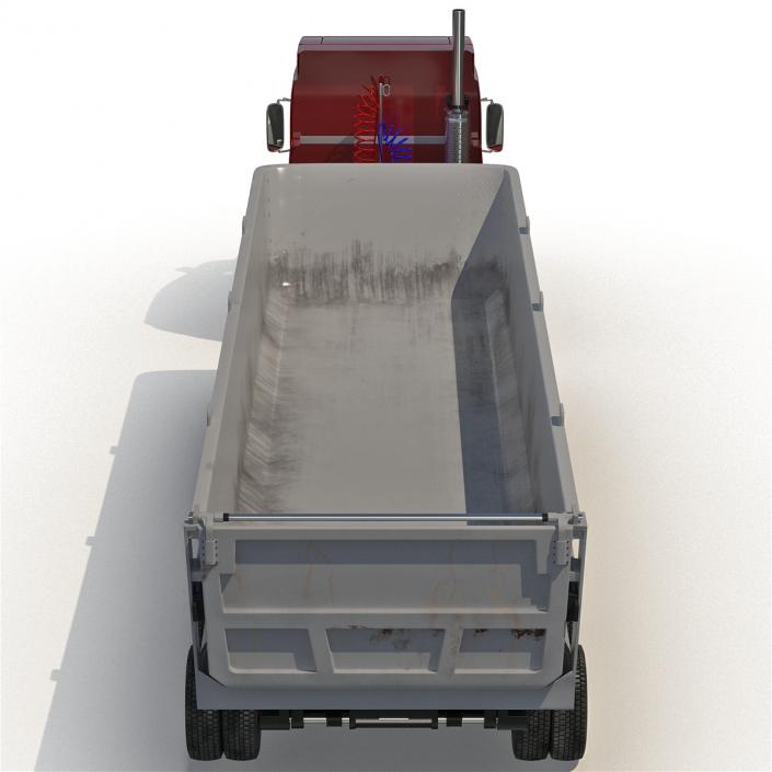 3D model Semi Dump Trailer Truck 2