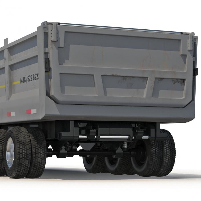 3D model Semi Dump Trailer Truck 2