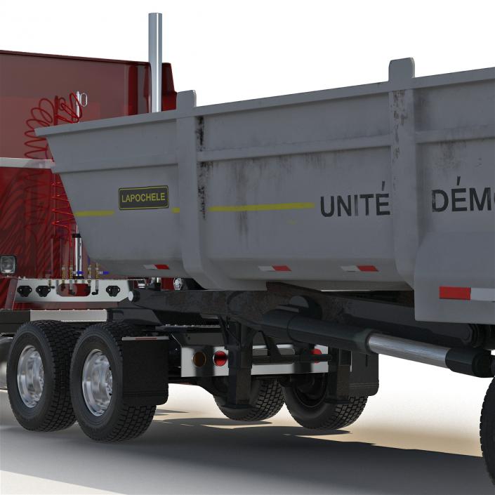 3D model Semi Dump Trailer Truck 2