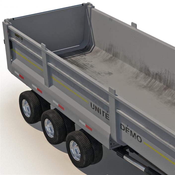 3D model Semi Dump Trailer Truck 2