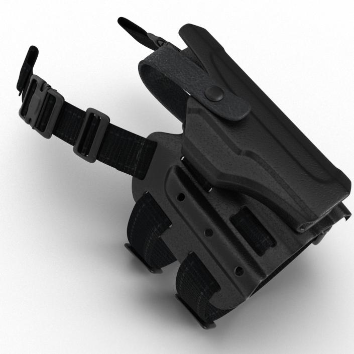 Tactical Leg Pistol Holster 2 3D model