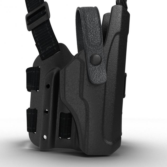 Tactical Leg Pistol Holster 2 3D model