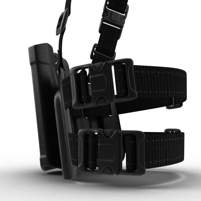 Tactical Leg Pistol Holster 2 3D model