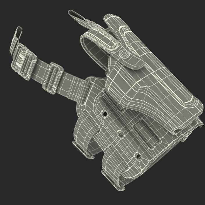 Tactical Leg Pistol Holster 2 3D model