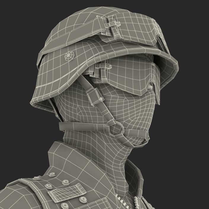 3D SWAT Woman Asian Rigged model