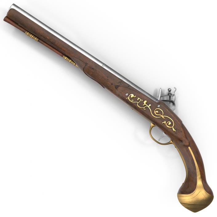 3D Flintlock Pistol