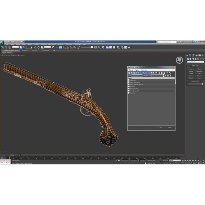 3D Flintlock Pistol