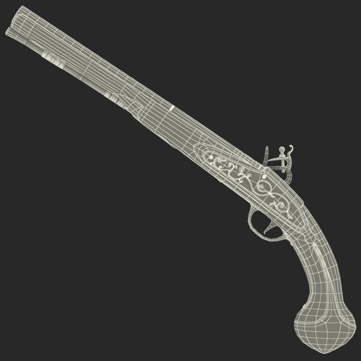 3D Flintlock Pistol