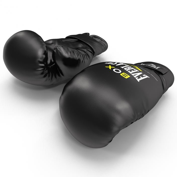 3D Boxing Gloves Everlast Black model